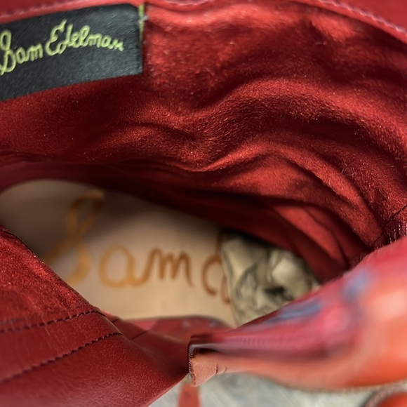 sold in store Sam Edelman Women’s REYES Boots - Rust Red Size 8.5 - Picture 8 of 13